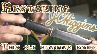 Restoring the old hunting knife