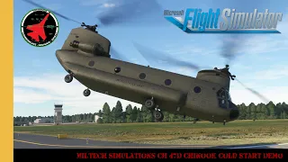 Miltech Simulations CH-47D Chinook Cold Start Demo | Chinook | Wokka Wokka | Blade Slap