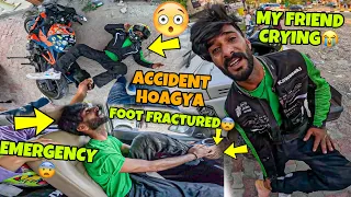 Foot Fracture😭 Sam Crashed Again😭 New Ktm Rc390 Broken😭 Crying For Help😭 Sad  Kawa h2r