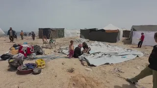 Trucks carrying much-needed aid move into Gaza using pier built by US