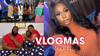 VLOGMAS DAY 23 | CHRISTMAS LIGHTS, GIFT WRAPPING, & FRIENDSMAS | QUEEN JA’VON