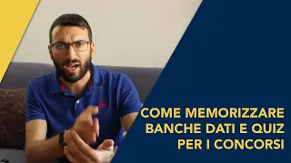 Come memorizzare banche dati e i quiz per i per i concorsi