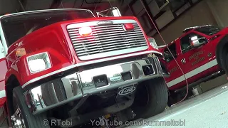 Hohenwald Fire Dept. Engine 2 - Federal Signal PA300 siren demo (wail yelp hi-lo man horn) [TN 2017]