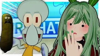 I put Squidward memes into VRCHAT