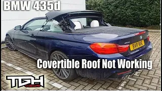 BMW Convertible roof not opening | BMW F33 Convertible roof problems fills with water when it rains