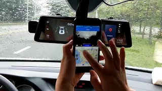 10'' Junsun Android ADAS 1080P Dual Lens Car Rearview Mirror Camera Dash Cam