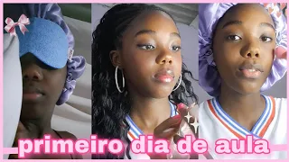 meu primeiro dia de aula 2024🎀✨️ grwm arrume se comigo pra escola🌷