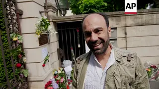 Tributes to Tina Turner outside her Zurich home