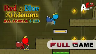 ❤️Red And 💙Blue Stickman FULL GAME (all levels 1-123) / Gameplay Walkthrough (Android Game)