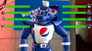 SFM FNaF Security Breach Coca Cola vs Pepsi Animatronics WITH Healthbars