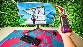 Fortnite On The Worlds SMALLEST Gaming PC!