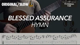 Blessed Assurance - Hymn (Fingerstyle Tutorial with TAB)_有福確據_主に罪を赦され_예수를나의구주삼고_Dulce Consuelo