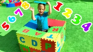 Learn the English alphabet, numbers and colors with children | Collection of children's songs