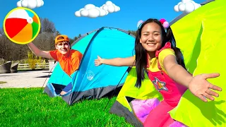 Summer Camp Tent Camping | Outdoor Activities with Ellie Sparkles