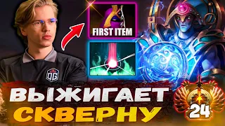 Топсон лутает фри птс на мид Оракле | Колоссальный маг урон | Topson Stream Dota 2