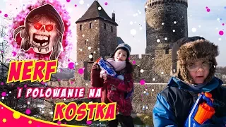 NERF,  KOSTEK  i PODZIEMIA W BĘDZINIE #75 Castle and underground - bajka dla dzieci po polsku - SARA