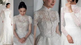Modest Lace Wedding Dresses Simple designs for a modest Romantic Bride