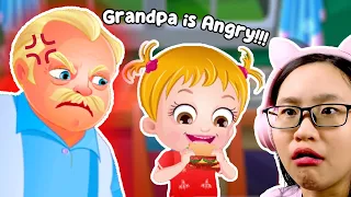 Baby Hazel Grandparents Day - Grandpa is ANGRY??!!!
