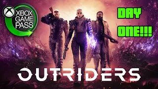 Outriders is launching day one on Xbox Game Pass!!!