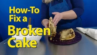 How to Fix a Broken Cake - Easy to Repair Cracked Cake  - Darci Decorates