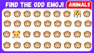 Find the ODD One Out - Animals Edition 🐯🐹🐶 | Emoji Quiz | Easy, Medium, Hard, Impossible Levels