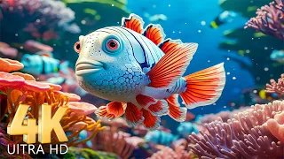 Aquatic Daydreams 🐳- Coral Reefs and Colorful Sea Life - Relaxing Music