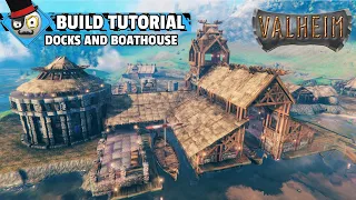 Valheim - How to Build a Dock and Boathouse - My most Detailed Building Guide
