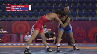 Qual. GR - 60 kg: M. ALLAYAROV (TKM) v. H. CHUNG (KOR)