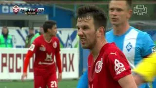 Mijo Caktaš' penalty goal. Krylia Sovetov vs Rubin | RPL 2015/16