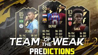 FIFA 22 TOTW 2 PREDICTIONS! ft. Depay, Jesus And Saka!!