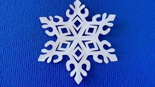 How simple and beautiful to cut a snowflake out of paper.#Snowflakes  #snowflakes of paper