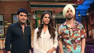 Super Singh Diljit Dosanjh & Sonam Bajwa on the set of The Kapil Sharma Show