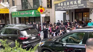 A traditional Buddhist Chinese Funeral at Chinatown NYC