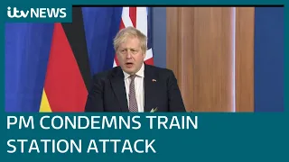 Boris Johnson condemns 'unconscionable' attack on Ukraine train station as equipment sent | ITV News