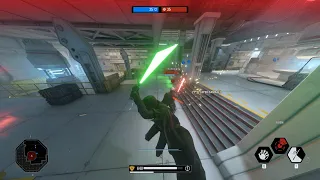 Vader's saber lock is ridiculous