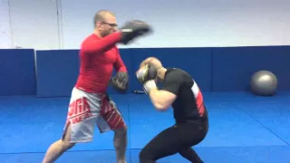 Marcin Mencel trening K1, poziom średnio zaawansowany