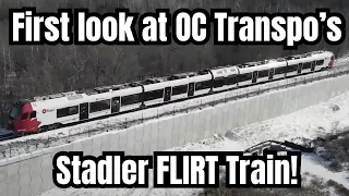 First look at OCTranspo's Stadler Flirt Train!|Greenboro Station