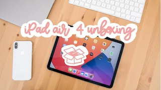 Unboxing iPad air 4 + apple pencil