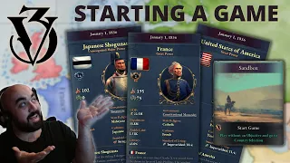 How to Start a Game in Victoria 3: Evaluating Nations & Pre-Unpause Actions