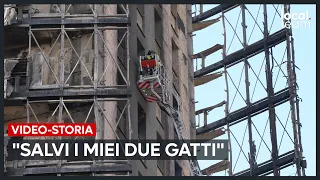 Grattacielo in fiamme a Milano. Una residente: "salvi per miracolo i miei due gatti"