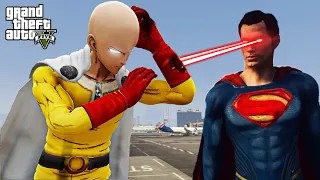 GTA 5 - Saitama vs Superman | Epic Death Battle!!