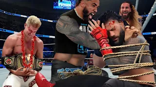 Cody Rhodes Wins Undisputed Championship With Help Jey Uso Roman Reigns Full