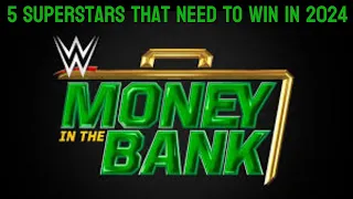 5 WWE Male Superstars That Should Win Money in the Bank in 2024