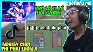 PHÔ LÔ TI LÔ HỒI CHINH VÀ NOBITA VAY TIỀN NẠP PHI PHAI CƯỜI ĐAU CẢ BỤNG | HÙNG AKIRA XEM TIK TOK VN