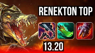 RENEKTON vs DARIUS (TOP) | 2.4M mastery, 8/3/14, 500+ games | EUW Master | 13.20