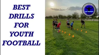 3 Cone Drills for Youth Football | Youth Football Training | Speed and Agility Drills for Football