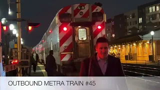 The Complete Metra Evening Rush Hour At Elmhurst On December 5, 2022