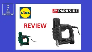 Parkside Electric Nailer/Stapler PET 25 C2 REVIEW TEST (Lidl 3.7A 30 min )