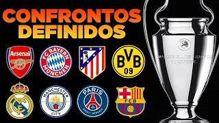 ⚽️ SORTEIO DAS QUARTAS DE FINAL DA CHAMPIONS LEAGUE 2024 - CONFRONTOS DEFINIDOS