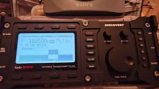 Discovery TX-500+  рамочная антенна AOR LA400​​​. Прием на 3 мгц.